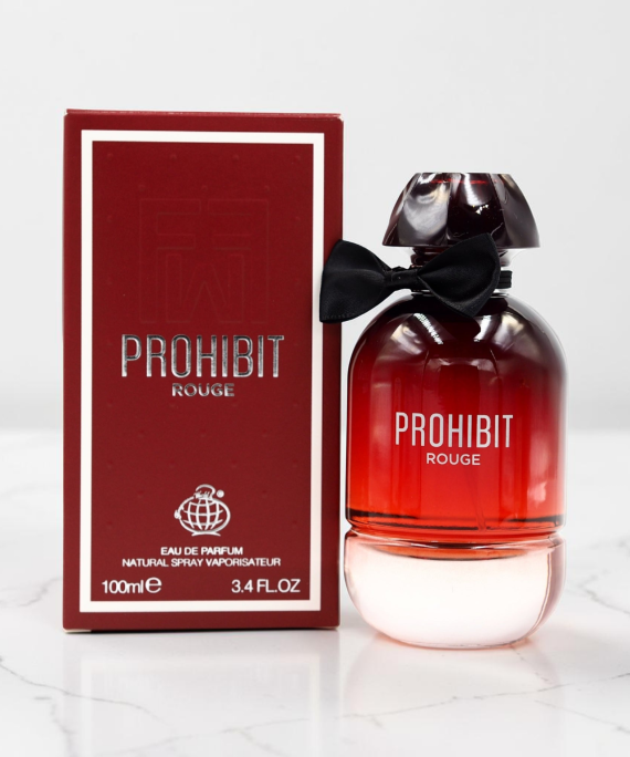 Prohibit Rouge by Fragrance World | Spicy Women's Perfume | Perfume Xpress