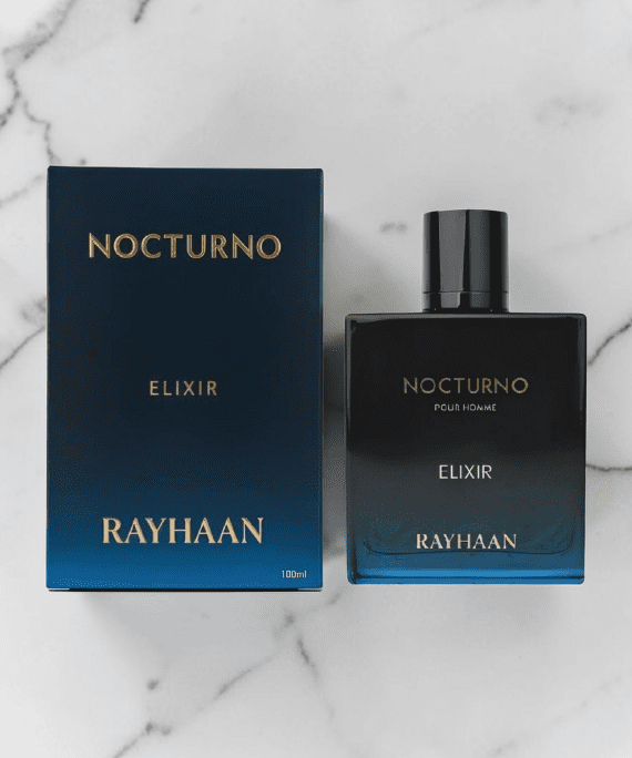 Rayhaan Nocturno Elixir | Men's Fresh Woody Perfume | Perfume Xpress