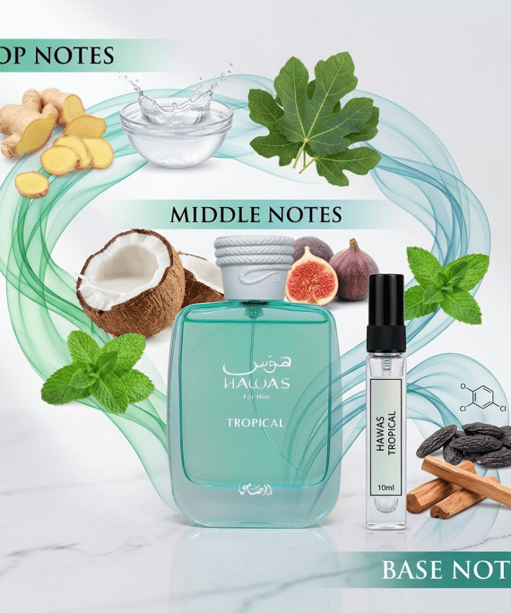 Hawas Tropical by Rasasi | Travel Decant Samples | Perfume Xpress