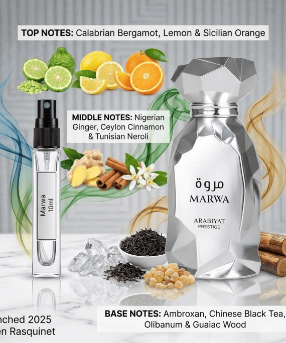Marwa by Arabiyat Prestige | 10ml - 5ml decant Men's Perfume | Perfume Xpress